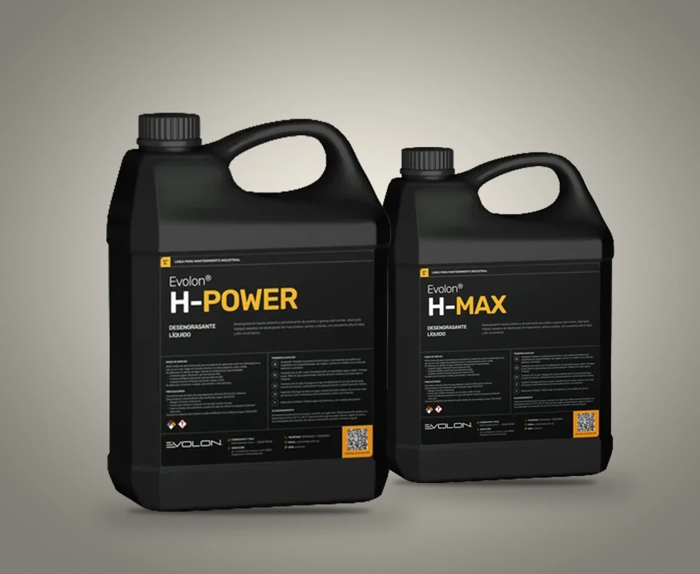 Desengrasantes Evolon H-POWER y H-MAX